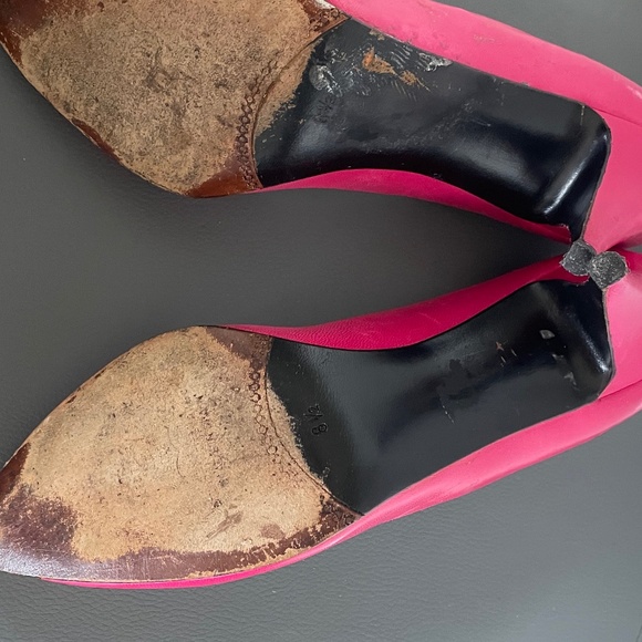 SHOES LEATHER HOT PINK SIZE 8.5N HOT! HOT !HOT! - Picture 9 of 11